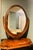 Late 19th Century Elegant Victorian Walnut Lyre-Form Dressing Mirror, Adjustable Tabletop Vanity, Circa 1870 For Sale - Image 5 of 11