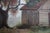 Green 1970s Bucolic Country Cottage Oil Painting by Einstein in Multi-Layer Gilt Frame For Sale - Image 8 of 16