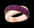 Modern 3 Carat Ruby 18 Karat Rose Gold Cross Over Ring 13 Grams Size 8 For Sale - Image 3 of 8