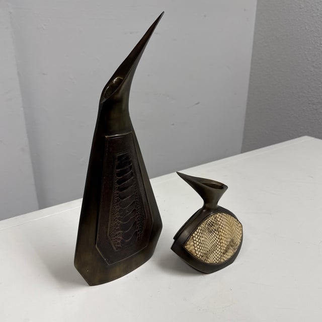 Design Plus Gallery presents a Two-Piece Set of Bird Vases from R&Y Augousti Paris. Sculptural in form, each vase is...