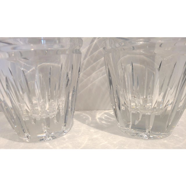 Glass Mid 20th Century 24% Polish Lead Crystal Flower Vases - a Pair For Sale - Image 7 of 8