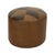 1960s Vintage Round Brown Ottoman with Star Motif, 1960s For Sale - Image 5 of 11