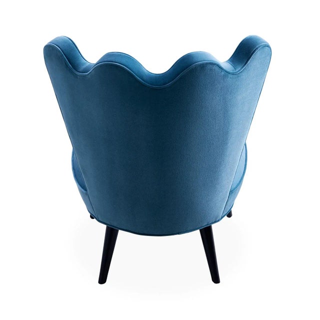 Jonathan Adler Jonathan Adler Ripple Slipper Chair, Venice Twilight For Sale - Image 4 of 8
