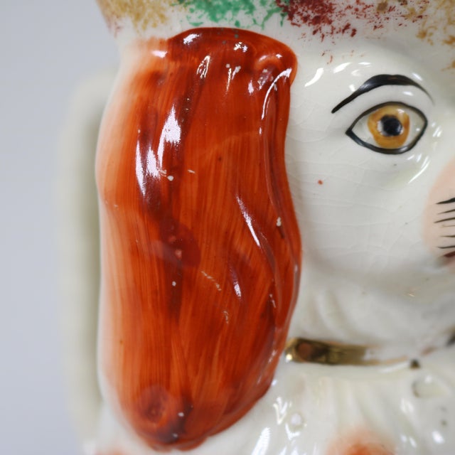 Antique Staffordshire King Charles Spaniel Toby Pitcher For Sale In Cincinnati - Image 6 of 13