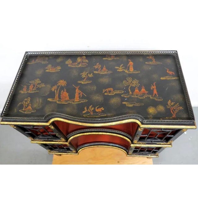 Chinoiserie Vintage Chinoiserie Cabinet in the Manor of Maitland Smith For Sale - Image 3 of 12