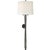 Thomas O'Brien for Visual Comfort Signature Edie Baluster Sconce in Bronze with Linen Shade For Sale