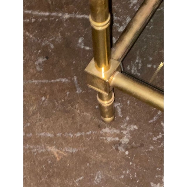 Gold Italian Gilt Brass Coffee Table For Sale - Image 8 of 9