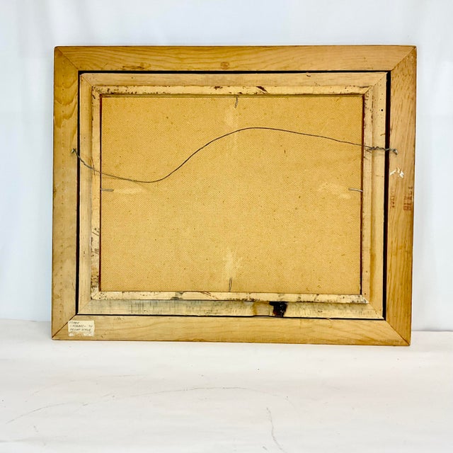 1974 Vintage Impressionist “Desert Scene” Original Oil Painting, New Mexico, Artist Signed, Framed For Sale - Image 9 of 12