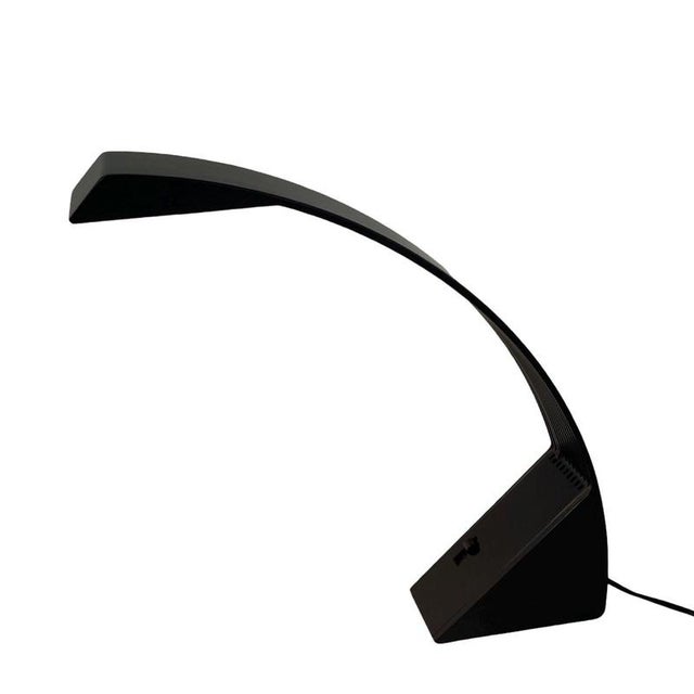 Black Arcobaleno Desk Lamp by Marco Zotta for Cil Roma, Italy, 1970s For Sale - Image 8 of 9