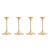 Steel with Brass Jazz Candleholders by Max Brüel for Karakter, Set of 4 For Sale - Image 3 of 16