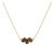 Smoky Quartz Cluster Necklace | 18k Gold Plated Trio Necklace | Minimalist Gemstone Dainty Layering Necklace For Sale