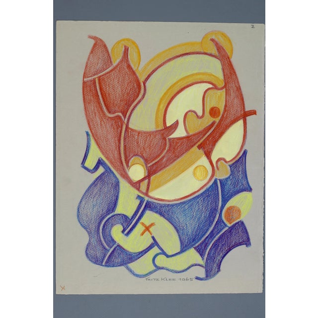 Fritz Klee, Abstract Composition, Germany, 1965, Drawing For Sale - Image 10 of 18