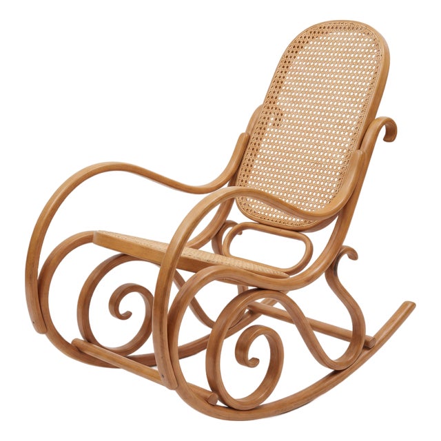 Vintage Rocking Chair Country Style Bentwood Thonet For Sale