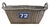 Rustic Primitive Farmhouse French Wicker Market Basket With Number Plate For Sale - Image 9 of 9