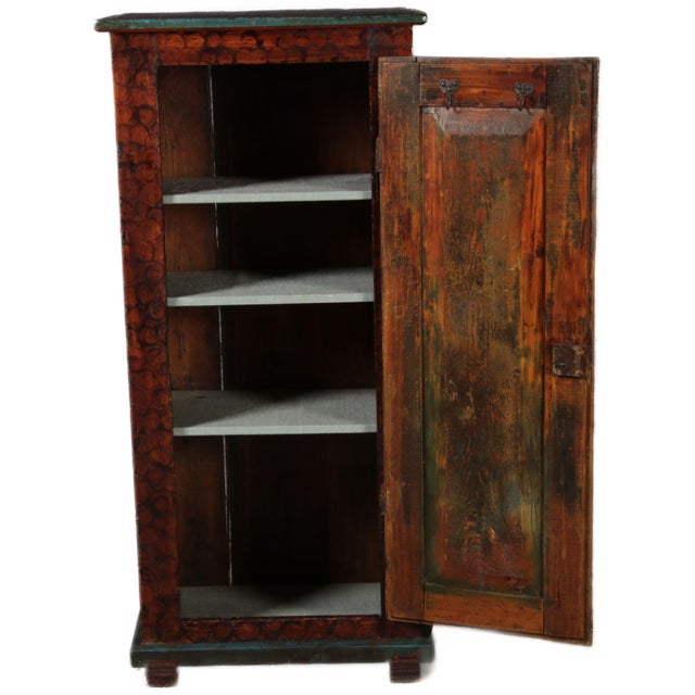 Small Vintage Cabinet in Pine, 1950 For Sale - Image 4 of 18