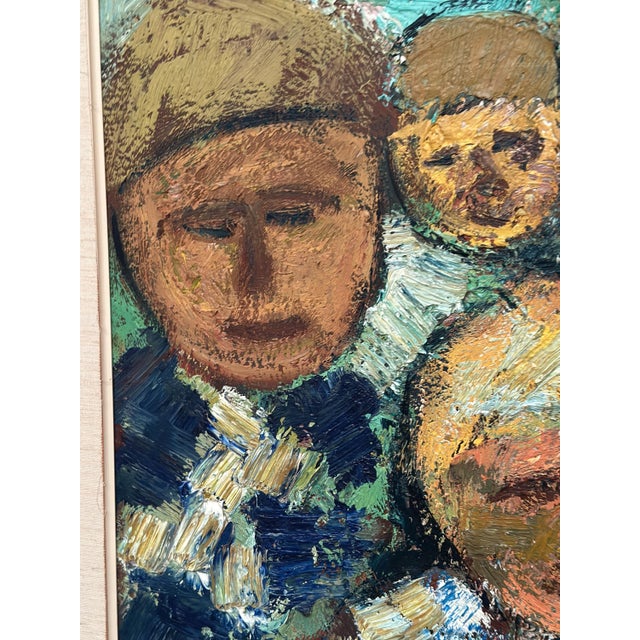 Gösta Falck, Sitting Child, 1960s, Oil on Canvas, Framed For Sale - Image 17 of 18