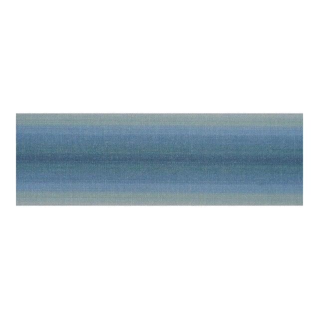 Schumacher Sunset Tape Trim in Aqua For Sale