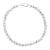 21 Round Diamond 4-5 Pointer Each Tennis Bracelet in 14 K White Gold, 1.0 Ct For Sale