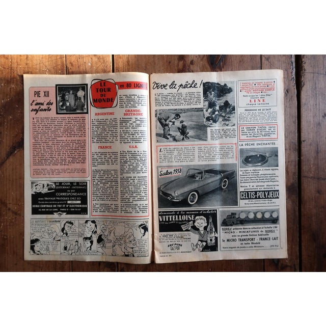 Original Le Journal De Tintin No. 524, November 1958 – Tintin Au Tibet For Sale In New York - Image 6 of 7