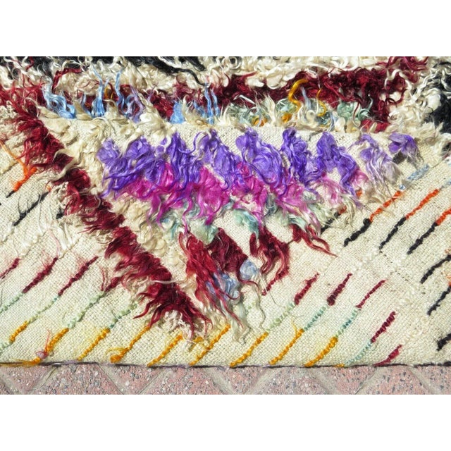 Multi Color- Moroccan Rug - 42" X 57" For Sale - Image 11 of 12