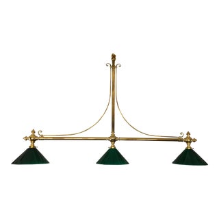 Ann-Morris Triple Billiard/ Island Light For Sale