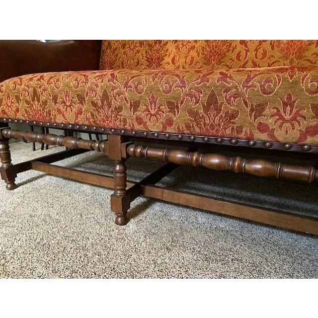 Reproduction Tuscany Style Hand Carved Open Leg Sofa Attributed to Century Furniture For Sale - Image 10 of 10