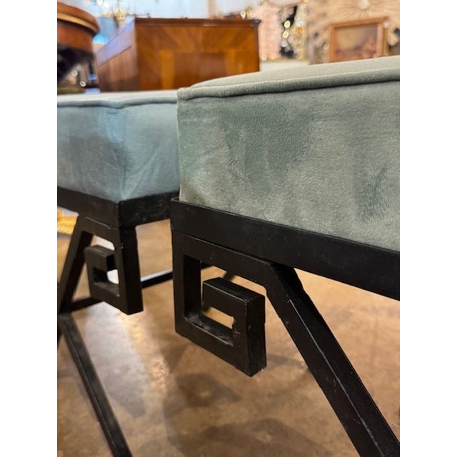 2000 - 2009 Pair of Jean-Michel Frank Manner Benches For Sale - Image 5 of 6