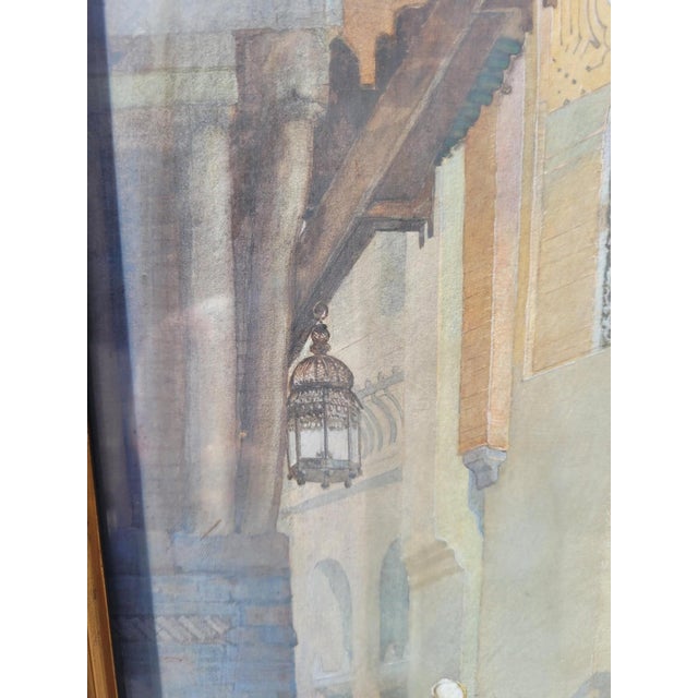 Lively Alley, Late 19th-Early 20th Century, Watercolor, Framed For Sale - Image 14 of 15