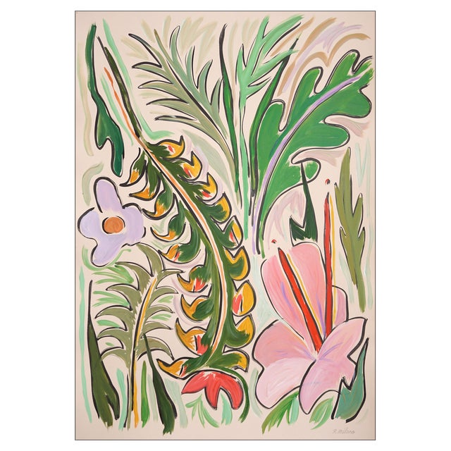 Romina Milano, Rainforest Walk, 2023, Acrylic on Paper For Sale