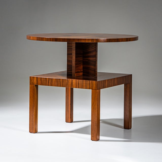 Art Deco Side Table in Walnut, 1930s For Sale - Image 4 of 7