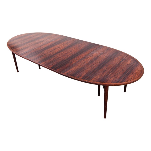 Vintage Arne Vodder Danish Modern Rosewood Extension Dining Table, Model 212 For Sale