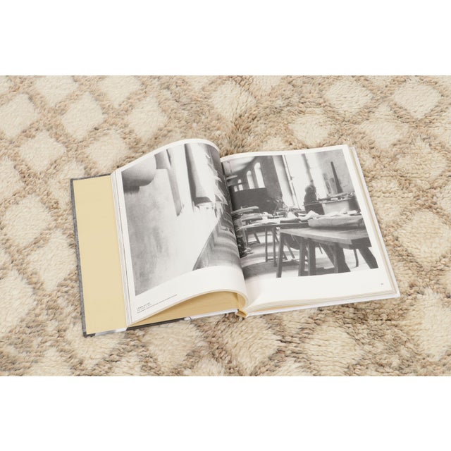 Beige Vintage Moroccan Berber Rug With Cream Diamond Lattice by Rug & Kilim, 1950-1959 For Sale - Image 8 of 9