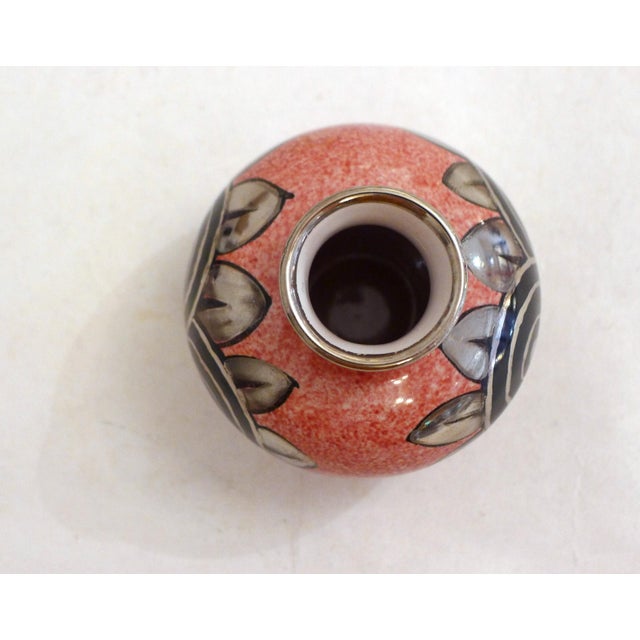 Vintage Art Deco Ball Vase by A. Renoleau, 1920 For Sale - Image 4 of 11