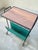 Side Table with Magazine Rack on Casters in Metal and Veneer, 1960s For Sale - Image 6 of 11