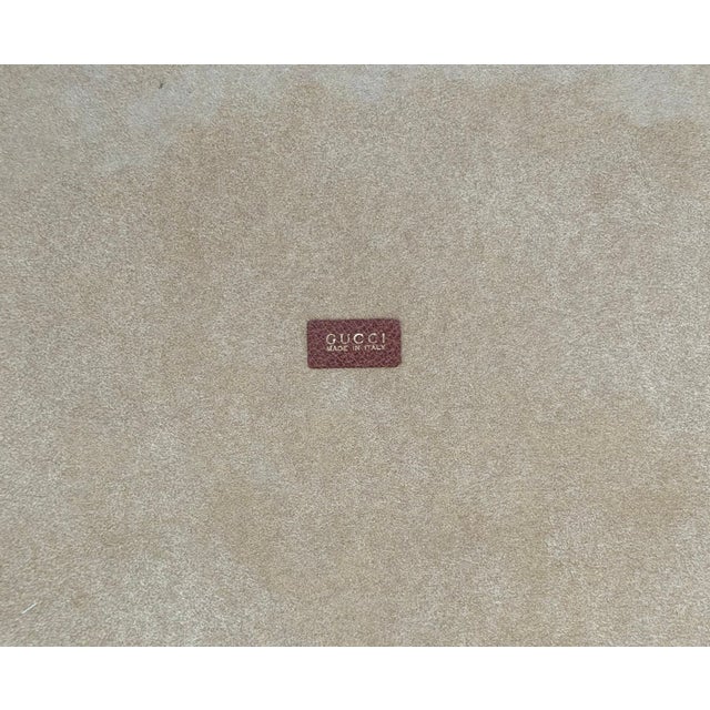Gucci Vintage Gucci Italian Leather Serving Tray, Circa 2000, Attributed For Sale - Image 4 of 6