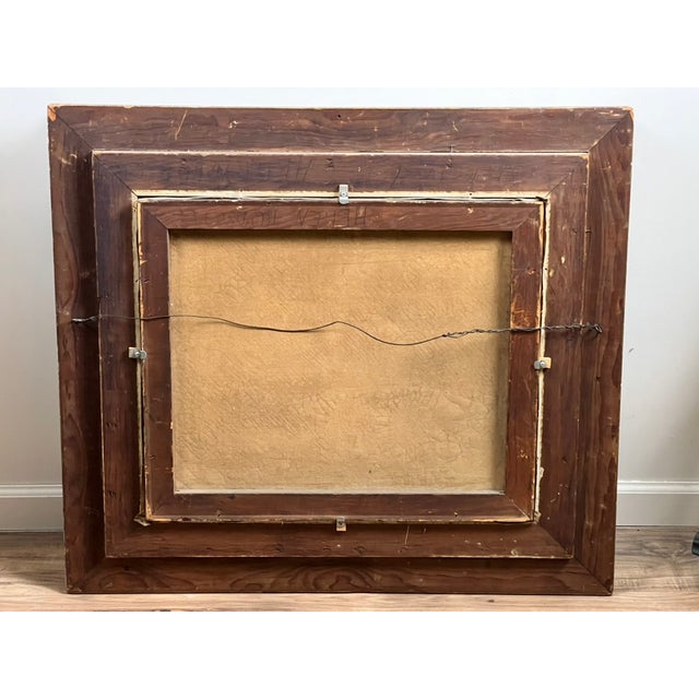 Victorian Antique Early 20th Century Oil on Canvas Painting “Spectacle Bridge” Signed Arthur Davis Lower Left For Sale - Image 3 of 12