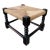 Woven Rope Stool on Turned Legs (Uk) | Chairish
