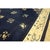 Navy Blue 1900s Navy Blue Solid Floral Deco Antique Chinese Peking Knotted Room Size Rug For Sale - Image 8 of 10
