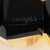 Monies Massive Black Resin and Gold Foil Stretch Bracelet Bangle For Sale - Image 9 of 10