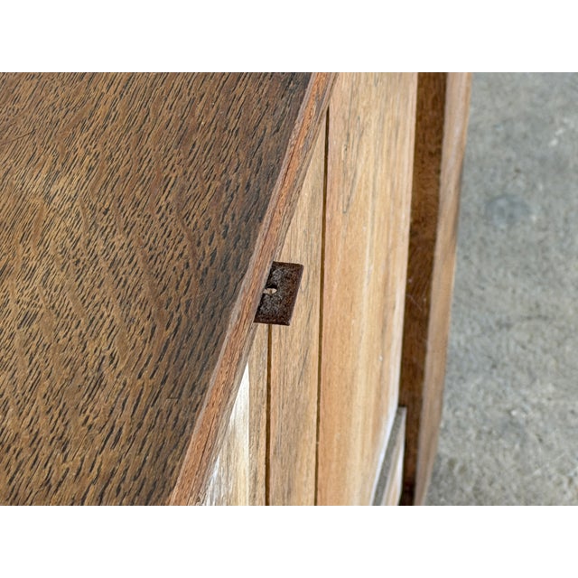 French Provincial Brutalist Oak Sideboard, 1930s For Sale - Image 6 of 16