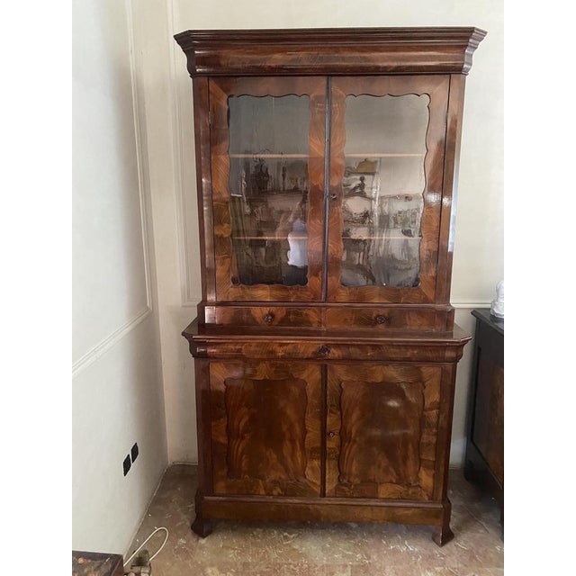 Antique French Louis Philippe Cabinet, 1860s For Sale - Image 10 of 18