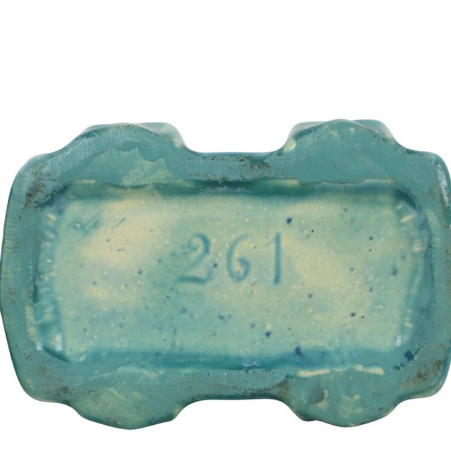 Belgian Art Deco Turquoise Earthenware Vases by Thulin, 1920s, Set of 2 For Sale - Image 9 of 16