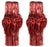 1990s Italian Tall Vase Featuring a Contemporary Design and a Crimson Red Finish. - a Pair For Sale - Image 13 of 13