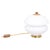 Mid-Century Table Lamp in Brass and Glass, Czech, 1960s For Sale - Image 10 of 10