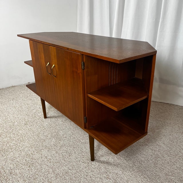 Mid-Century Modern Buffet Bas en Placage Teck, 1960s For Sale - Image 6 of 18