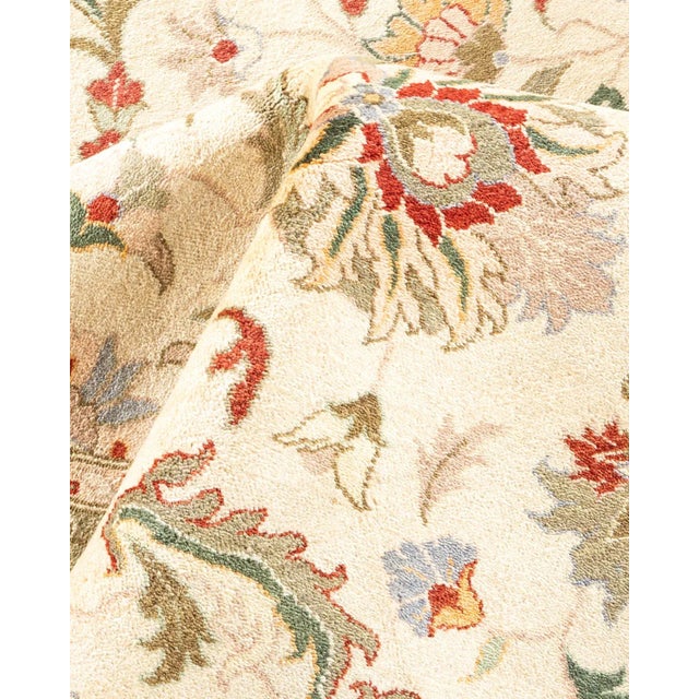 Textile Mogul, One-of-a-Kind Hand-Knotted Area Rug in Ivory, 9' 3" x 12' 4" For Sale - Image 7 of 8