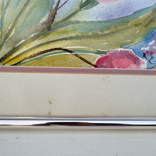 1990s 1990s Floral Watercolor by Bruce Krucke For Sale - Image 5 of 11