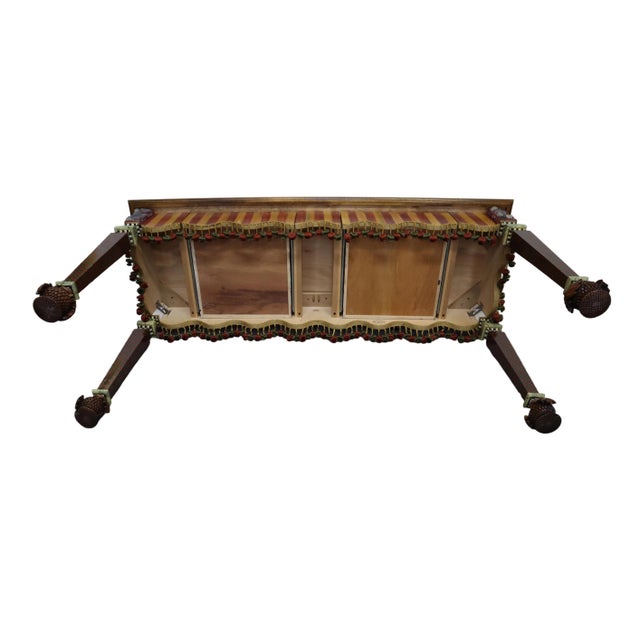 Hand Painted MacKenzie-Childs Rock Collection Courtly Check Accent Table For Sale - Image 13 of 14