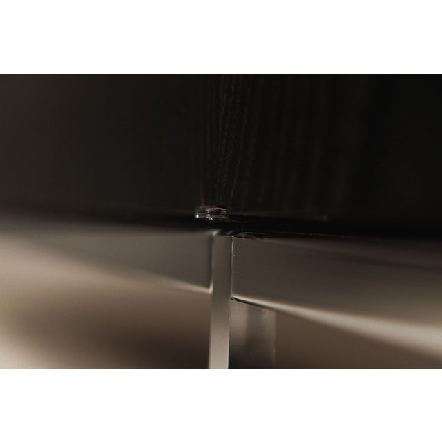 Sideboard in Black Oak and Chrome by Florence Knoll Bassett for Knoll International, 1960s For Sale - Image 13 of 18