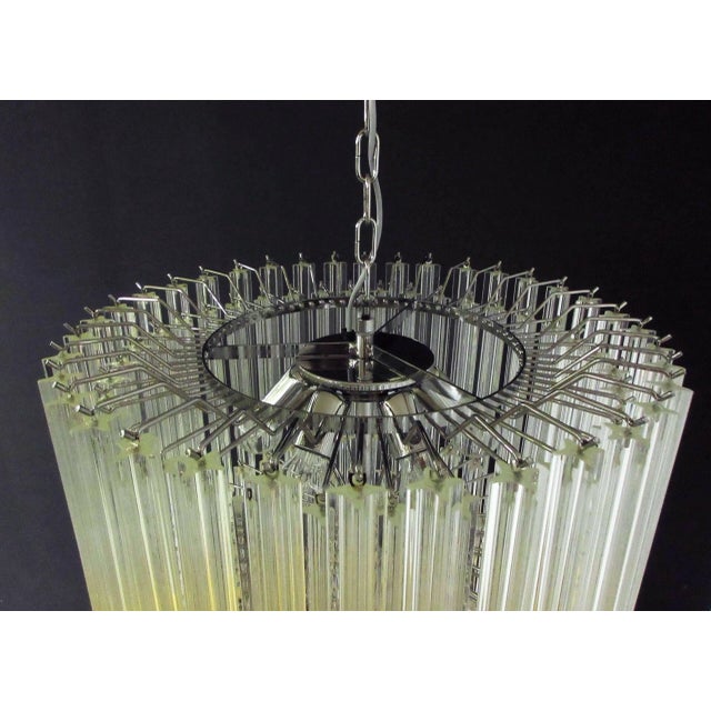 Contemporary Quadriedri Murano Glass Chandelier, 163 Crystal Prisms Quadriedri Scadute For Sale In Los Angeles - Image 6 of 12